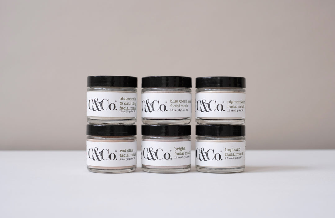 6 jars of clay facial mask