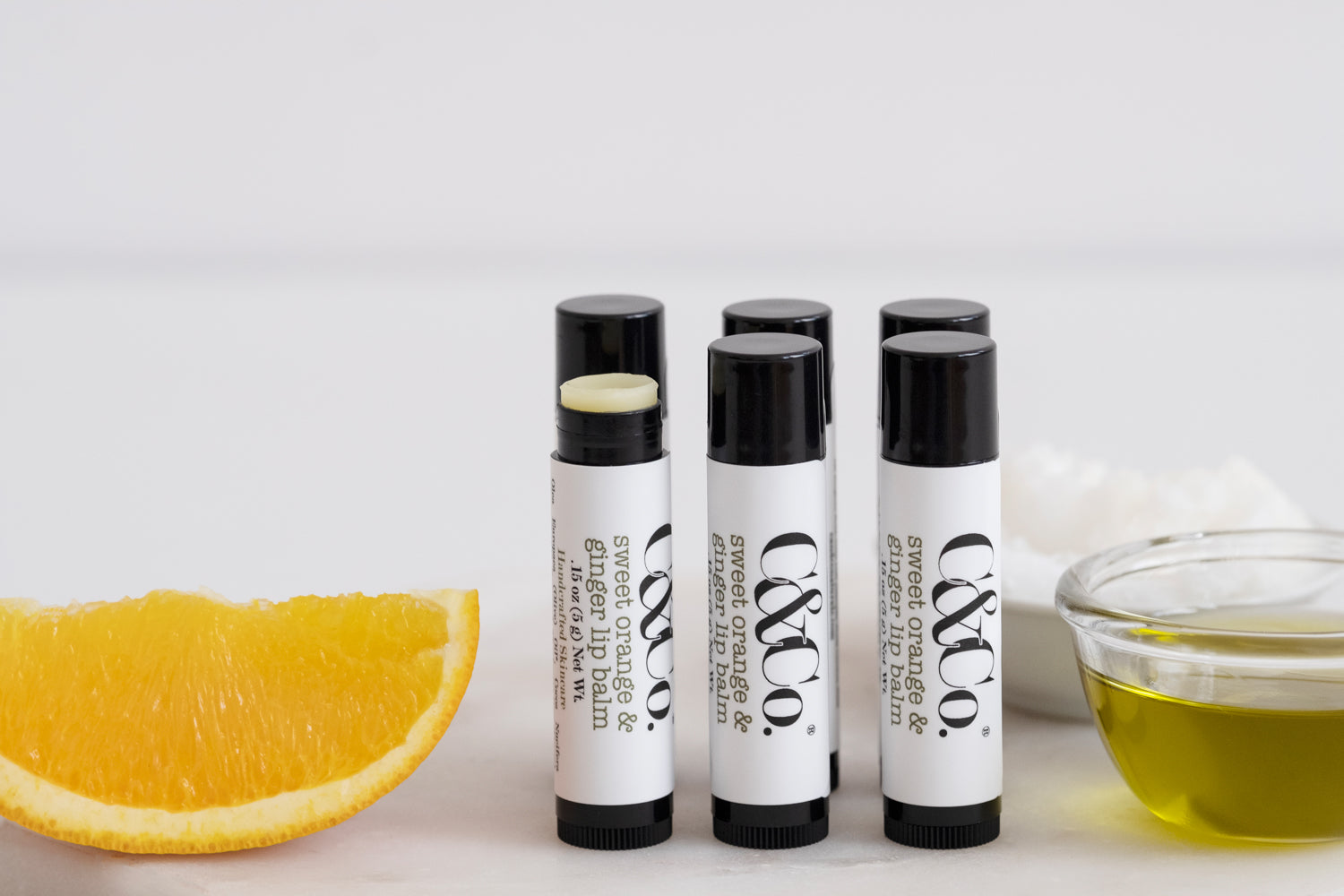 Orange, Ginger & Cocoa Butter Lip Balm – C&Co.® Handcrafted Skincare