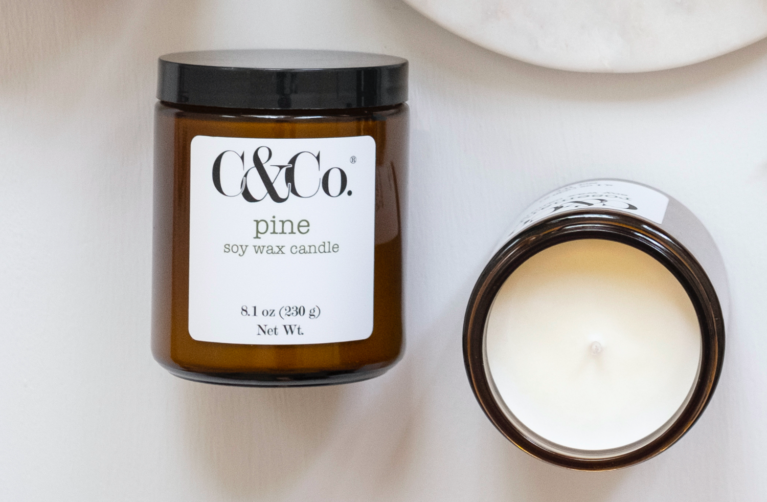 C & Co. Pine Soy Wax Candle - Thumbnail 3